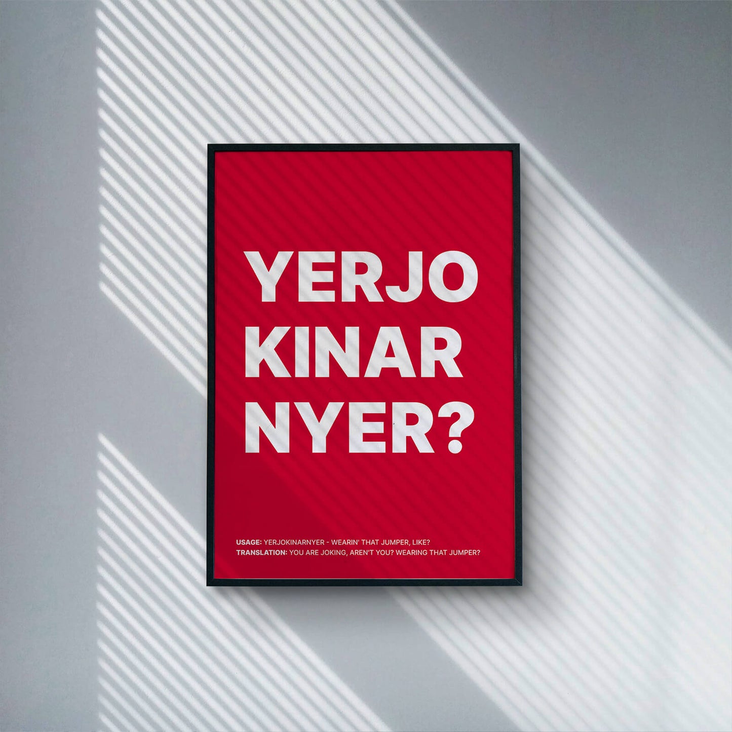 YERJOKINARNTYA - Teesside Classic Poster