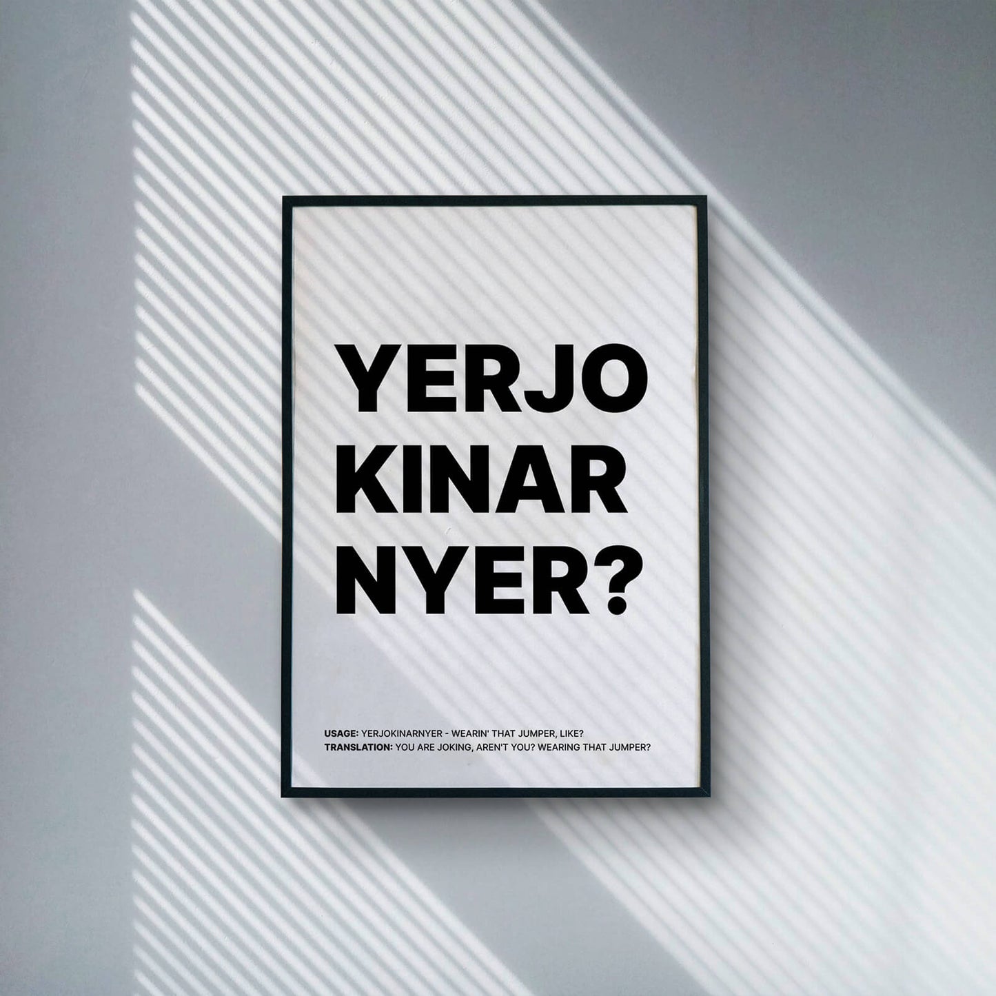 YERJOKINARNTYA - Teesside Classic Poster