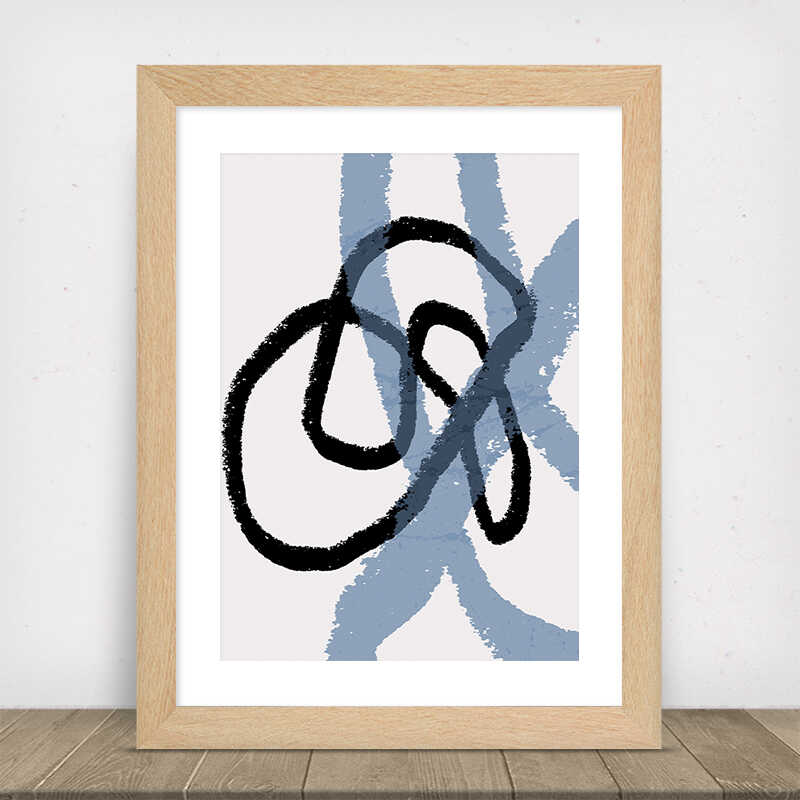 Abstract Brush Strokes Poster Number 1