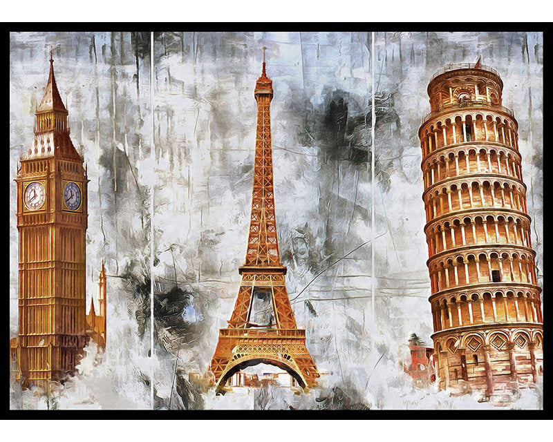 Abstract Landmark Poster