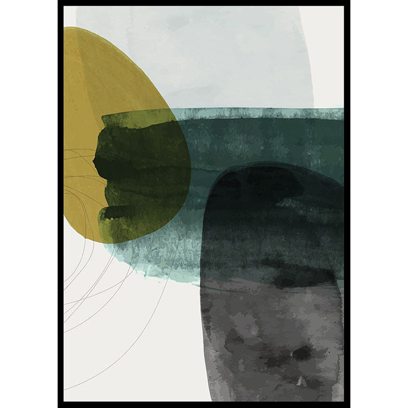 Abstract Layered Blocks Poster Number 1