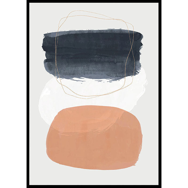 Abstract Layered Blocks Poster Number 3