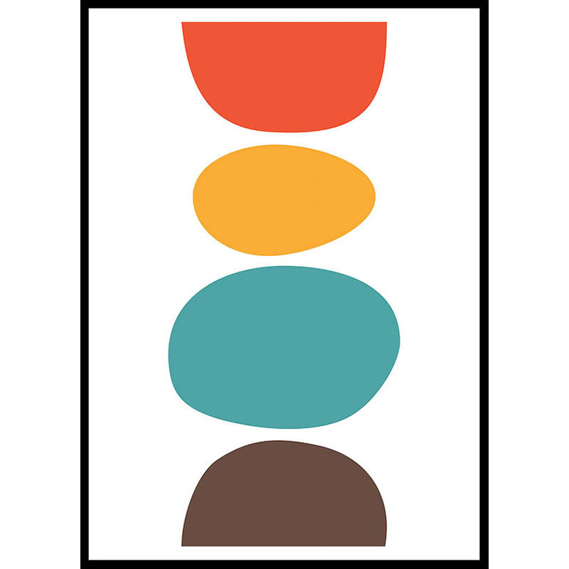 Abstract Stacked Pebbles Poster