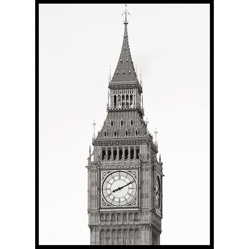 Big Ben Black & White Poster