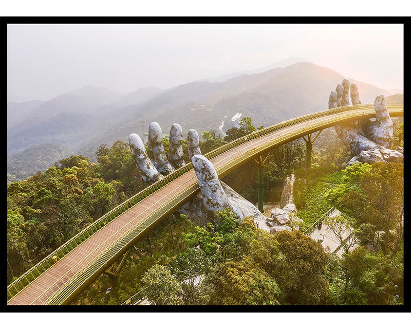 Golden Bridge Vietnam Poster