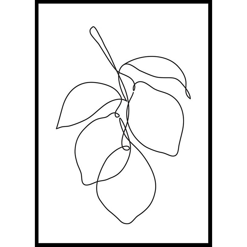 Lemons Line Drawing