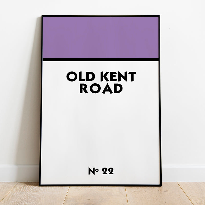 Personalised Monopoly Street Name Poster