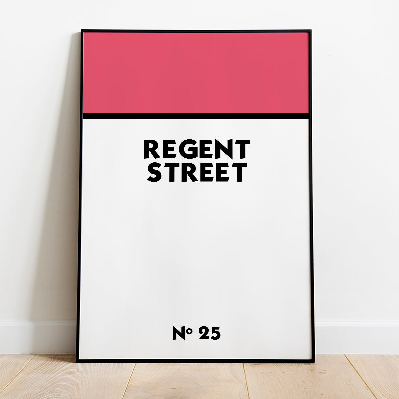 Personalised Monopoly Street Name Poster