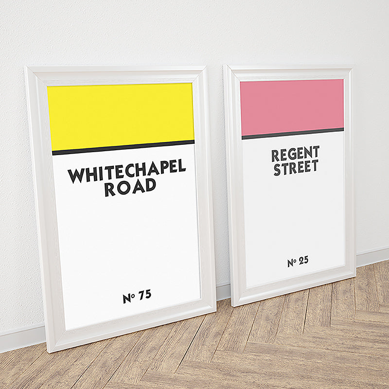 Personalised Monopoly Street Name Poster