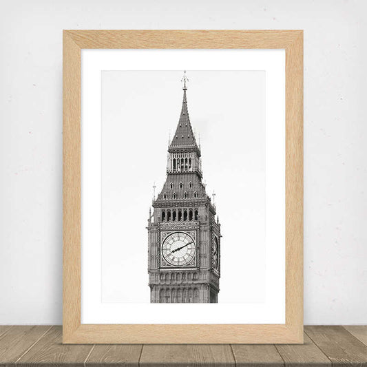 Big Ben Black & White Poster