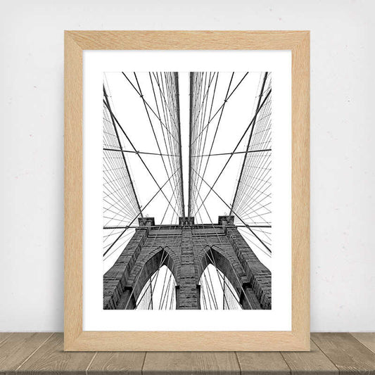 Brooklyn Bridge Black & White Poster Number 2