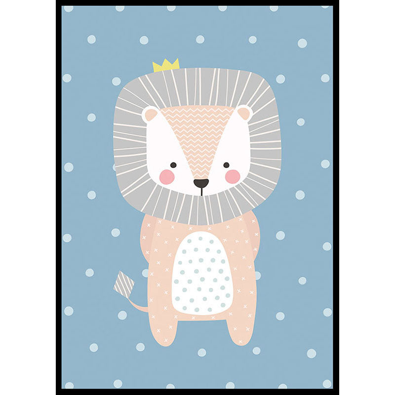 Illustrated Lion Poster