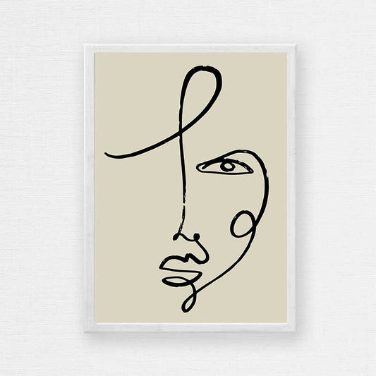 Face Line Drawing Number 1