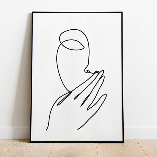 Face Line Drawing Number 3
