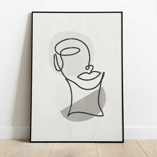 Face Line Drawing Number 4