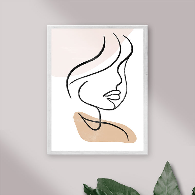 Face Profile Line Drawing Number 2