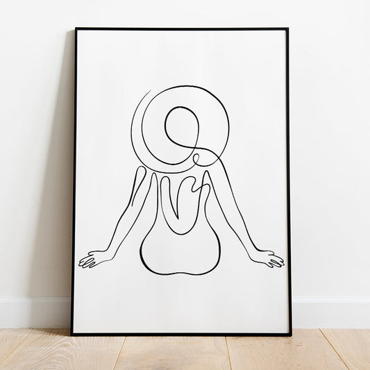 Femme Figure Line Drawing Number 1