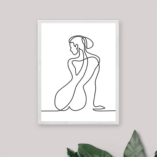 Femme Figure Line Drawing Number 2