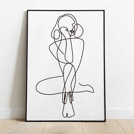 Femme Figure Line Drawing Number 3