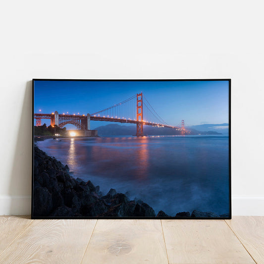 Golden Gate Bridge Twilight Poster