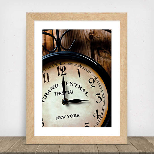 Grand Central Station Clock Poster