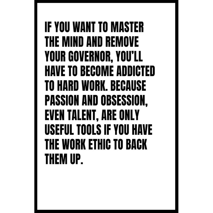 If You Want To Master The Mind Poster