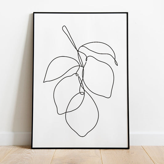 Lemons Line Drawing