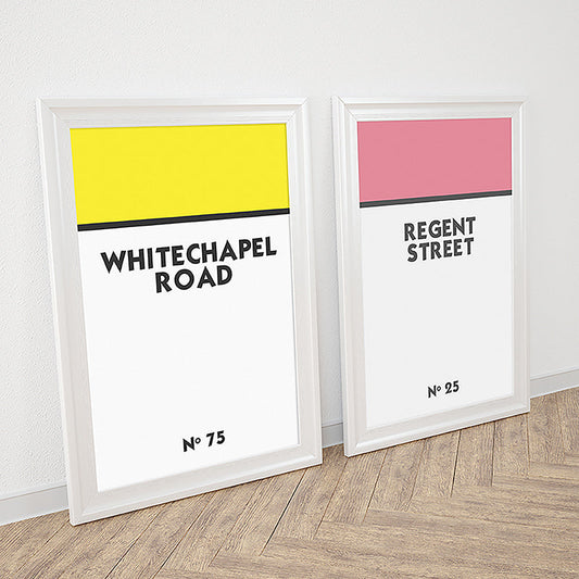 Personalised Monopoly Street Name Poster
